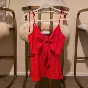 Red Polka Dot Tank Top
